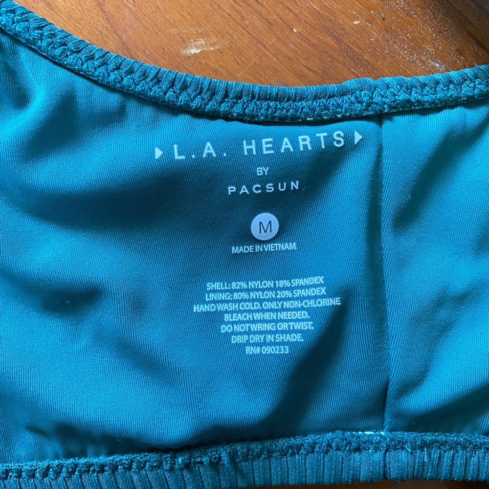 Green Ribbed Bikini - Picture 3 of 3